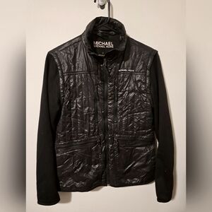 MICHAEL KORS CONVERTIBLE BLACK QUILTED JACKET/VEST